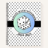 Costomazable Schwarz-Weiß-Elegante MATH Notizblock (Vorderseite)
