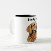 Costum Dog Scooby-Doo-Tasse Zweifarbige Tasse (Vorderseite Links)