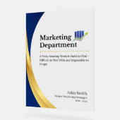 Costum-Marketing-Abteilung Akryllisches Zeichen Acrylschild (Winkel)