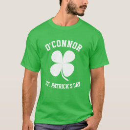 Costum Name Glück Kleeblatt St. Patrick's Day T-Shirt