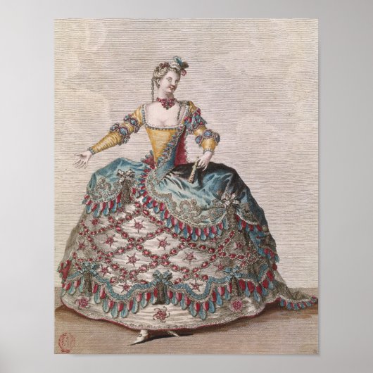 Costume for an Indian woman Poster (Vorne)