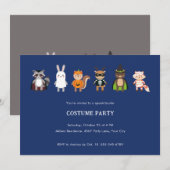 COSTUME-HALLOWEEN-PARTY EINLADUNG (Vorne/Hinten)