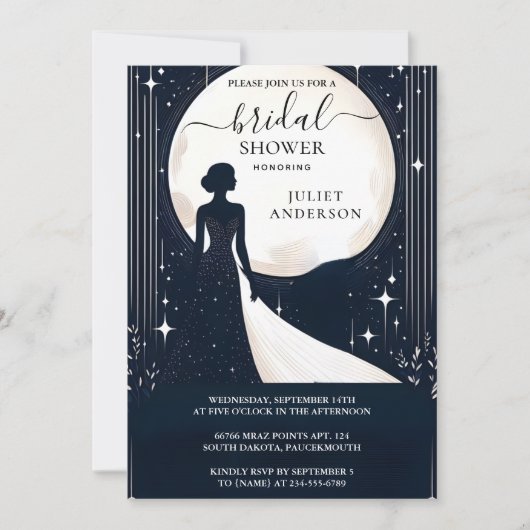 Costume Men Tuxedo Bold Black Krawatte Brautparty Einladung (Vorderseite)