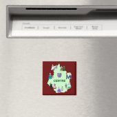 Costume Traditionell du Centre, Frankreich Magnet (In Situ (Geschirrspüler))