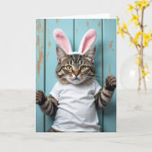 Costumed Kitty Portrait Card Karte (Gelbe Blume)