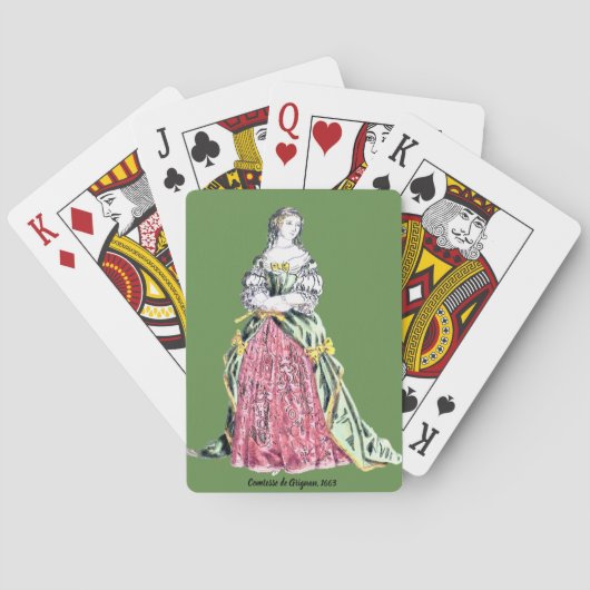 ~ COSTUMES ~ Comtesse de Grignan ~ 1663 ~ Spielkarten (Rückseite)
