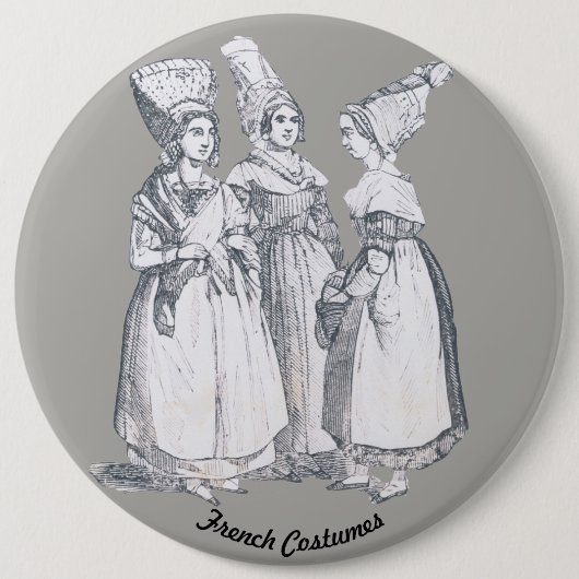 ~ COSTUMES ~ Französische Bauern ~ Marseille ~ 185 Button (Vorderseite)