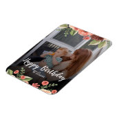 Costumize Foto Personalisiert Script Geburtstag Magnet (Linke Seite)