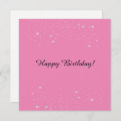 Costumize Happy Birthday Sparkle rosa Gold (Vorne/Hinten)