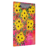 Costumized Watercolor Sonnenblumenmuster Muster Pi Klemmbrett (Rechts)