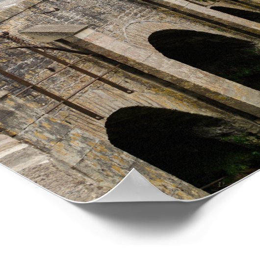 Costwolds Stadt Burg Combe Plakatdruck Poster (Ecke)