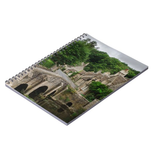 Costwolds Stadtschloss Combe Notizbuch Notizblock (Linke Seite)