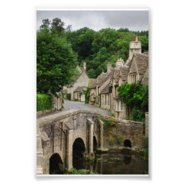Costwolds town Castle Combe Foto drucken