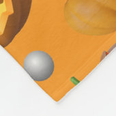 Cosy 3D Jack O'Lantern & Pumpkin Pattern Fleecedecke (Ecke)