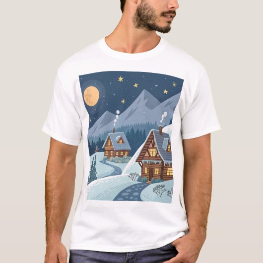 Cosy Alpine Towns T-Shirt (Vorderseite)