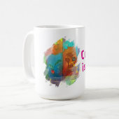 Cosy Artistic Winter Coffee Tasse (Vorderseite Links)