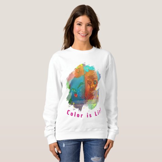 Cosy Artistic Winter Sweatshirt (Vorne ganz)
