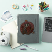 Cosy Autumn Badger Art Sticker (iPad Hülle)