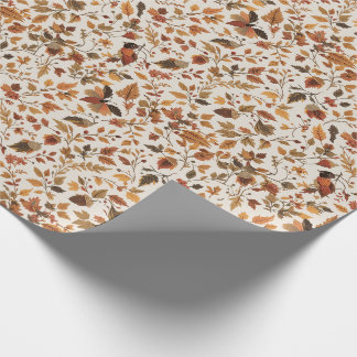 Cosy Autumnal Wrapping Paper Geschenkpapier