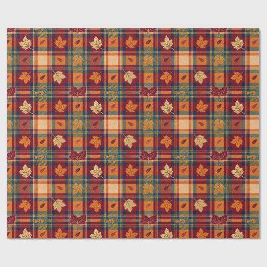 Cosy Autumnal Wrapping Paper Geschenkpapier (Flach)