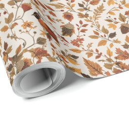 Cosy Autumnal Wrapping Paper Geschenkpapier