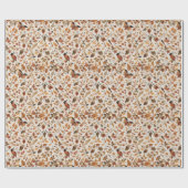 Cosy Autumnal Wrapping Paper Geschenkpapier (Flach)