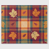 Cosy Autumnal Wrapping Paper Geschenkpapier (Flach)