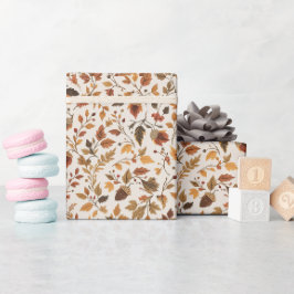 Cosy Autumnal Wrapping Paper Geschenkpapier