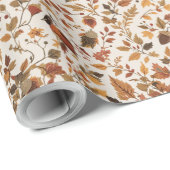Cosy Autumnal Wrapping Paper Geschenkpapier (Rolleneckpunkt)