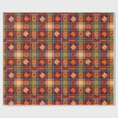 Cosy Autumnal Wrapping Paper Geschenkpapier (Flach)