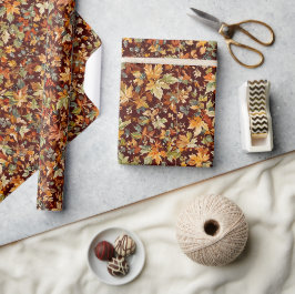 Cosy Autumnal Wrapping Paper Geschenkpapier
