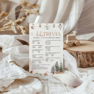 Cosy Baby Trivia Game