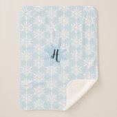 Cosy Baby's Monogram Snowflake Sherpa Blanket Sherpadecke (Vorderseite)