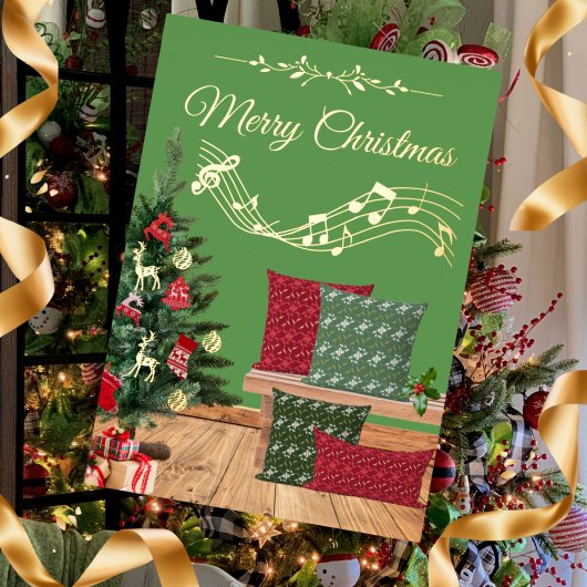 Cosy Bench Merry Christmas Folien Feiertagskarte
