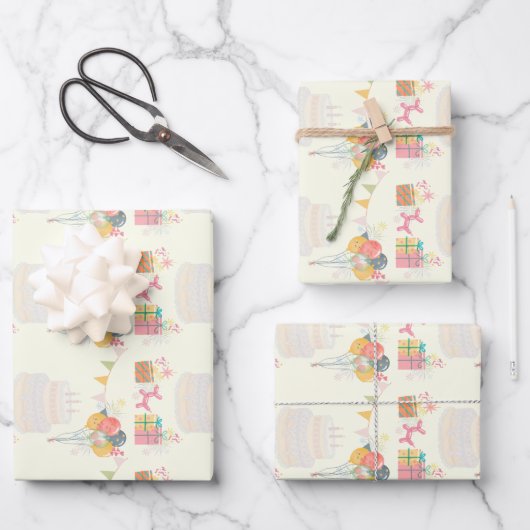 Cosy Birthday Card Geschenkpapier Set (Vorderseite)