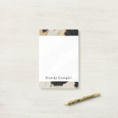 Cosy Black Cream Gold Südwest Cowhide Post-it Klebezettel (Auf Schreibtisch)
