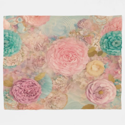 Cosy Bliss ☁️ | Premium Fleece Blanket. (Vorderseite (Horizontal))