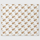 Cosy Blockhaus - Hygge oder Ihr eigener Text Geschenkpapier (Flach)