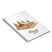 Cosy Blockhaus - Hygge oder Ihr eigener Text Notizblock (Rechte Seite)