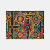 Cosy Blue "Aztec Dream" Content Fleece Blanket (Vorderseite (Horizontal))