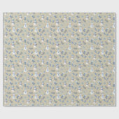 Cosy Blue Winter on Tan Geschenkpapier (Flach)