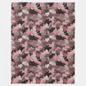 Cosy Blush Pink Camouflage Blanket für stilvolle C Fleecedecke (Vorderseite)