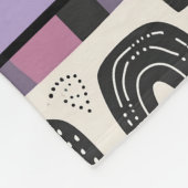 Cosy Boho Fall Lila Fleecedecke (Ecke)