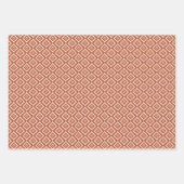 Cosy Boho Pink, Green & Clay Urlaub Geschenkpapier Set (Vorderseite 3)