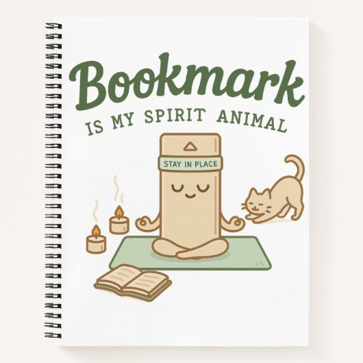 Cosy Book Lover & Mindfulful Design Notizblock (Vorderseite)