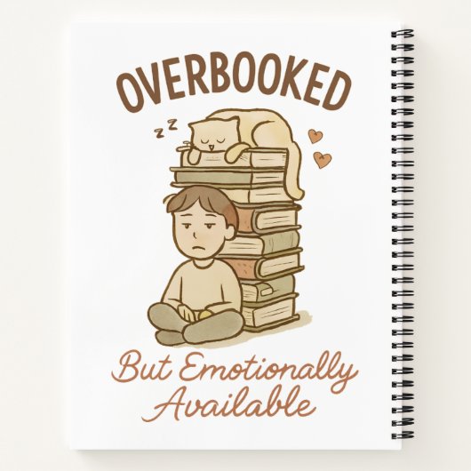 Cosy Book Lover & Mindfulful Design Notizblock (Rückseite)