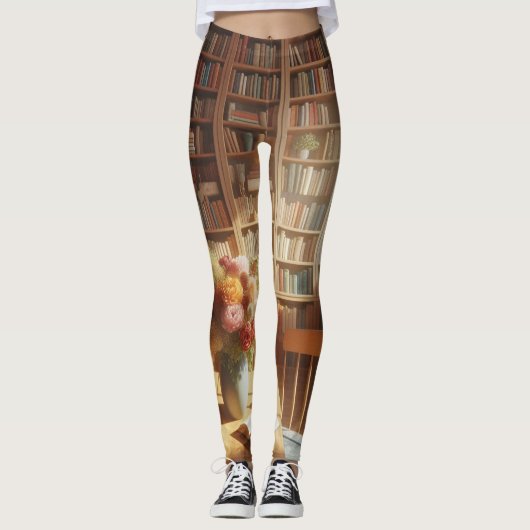 Cosy Book Nook Capris Leggings (Vorderseite)