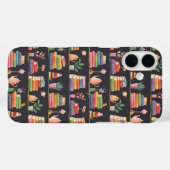 Cosy Book Nook Pattern Case-Mate iPhone Hülle (Rückseite (Horizontal))