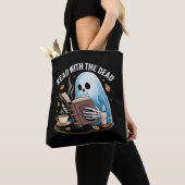 Cosy Bookween Ghost Skeleton Reading Tasche (Von Nahem)