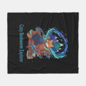Cosy Bookworm Explorer | Whitcal Fox Reading Fleecedecke (Vorderseite (Horizontal))